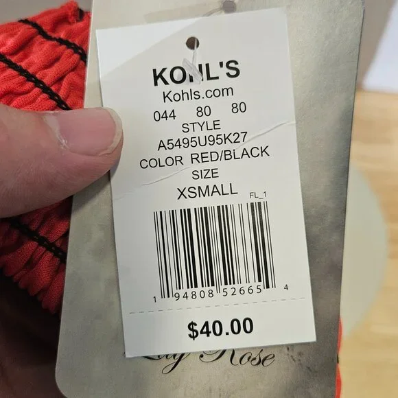 NWT Lily Rose, Junior Dress, Black and Red, XS - Picture 6 of 10